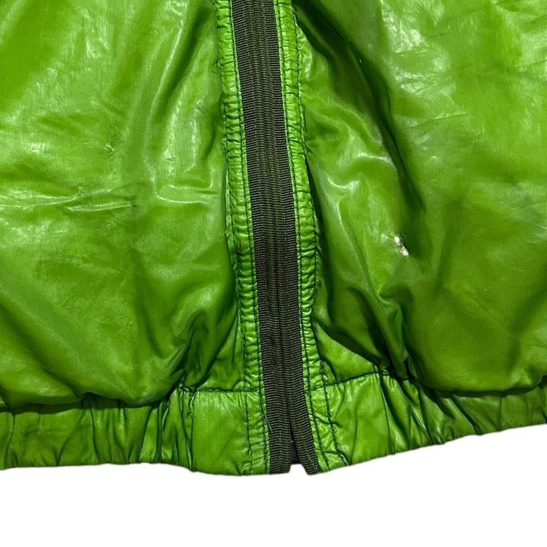 Stone Island Green Goose Down Mesh Jacket