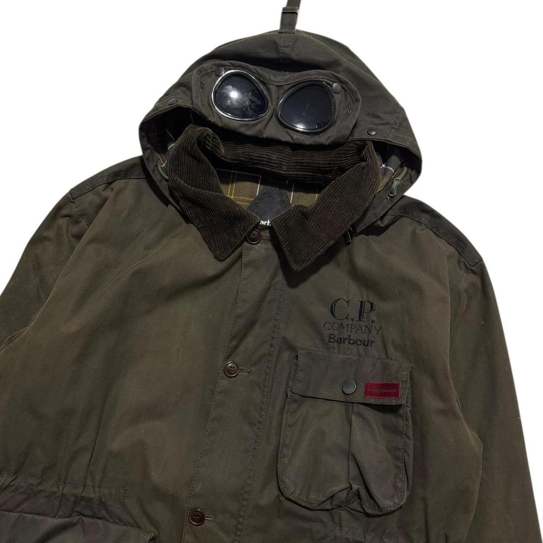 CP Company Barbour Wax Goggle Jacket