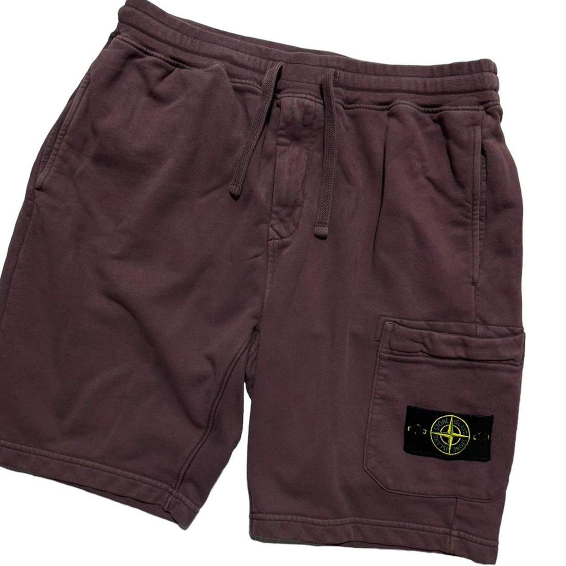 Stone Island Purple Cotton Shorts