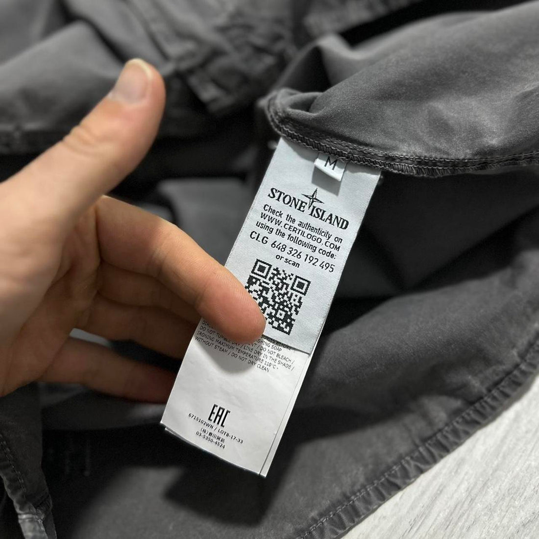 Stone Island Grey Canvas Overshirt