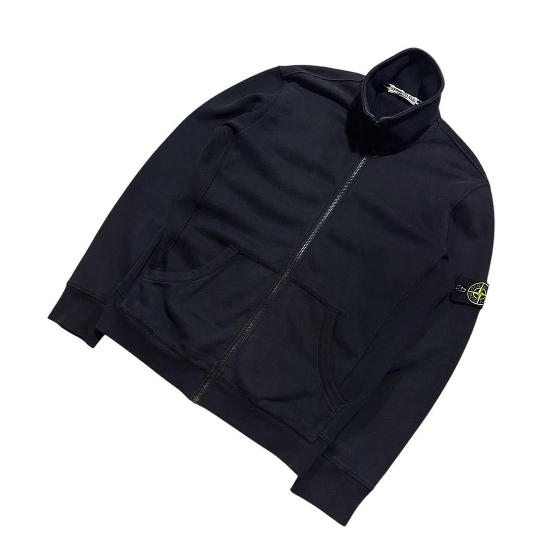 Stone Island Navy Cotton Zip Up