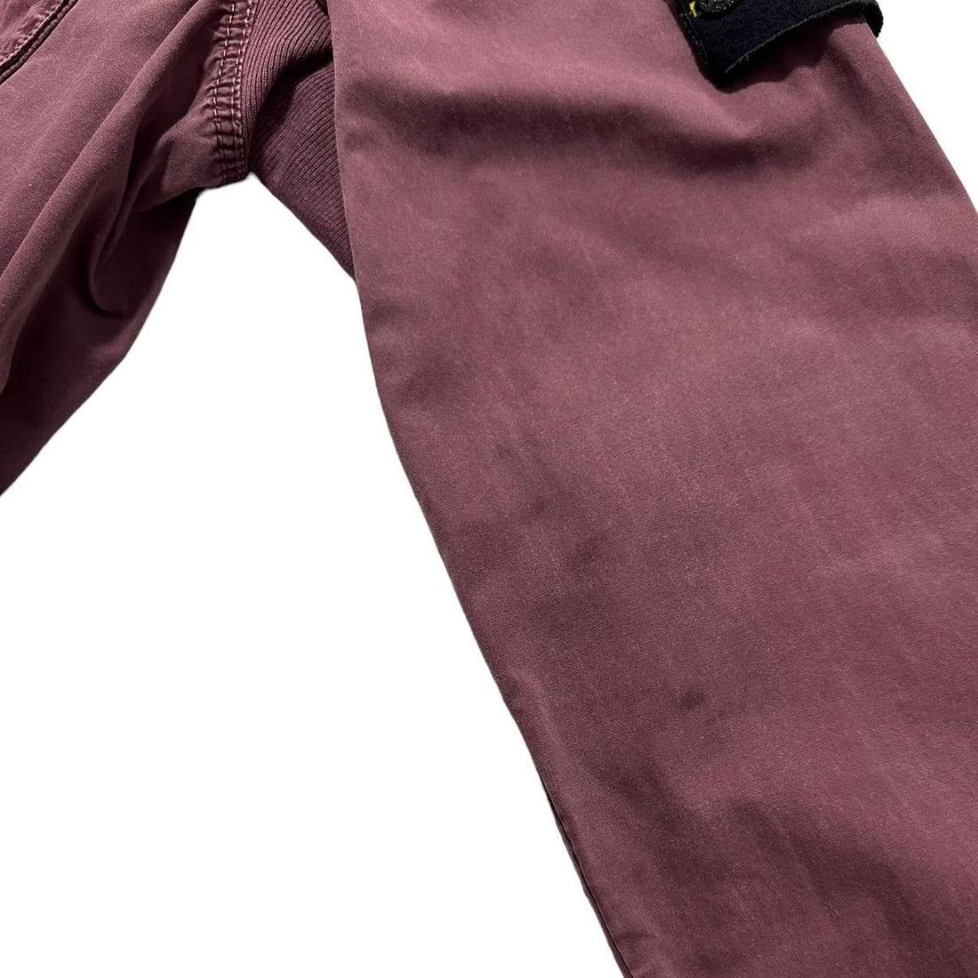 Stone Island burgundy side pocket overshirt