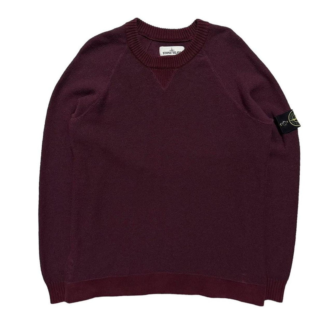 Stone Island Burgundy Pullover Wool Jumper