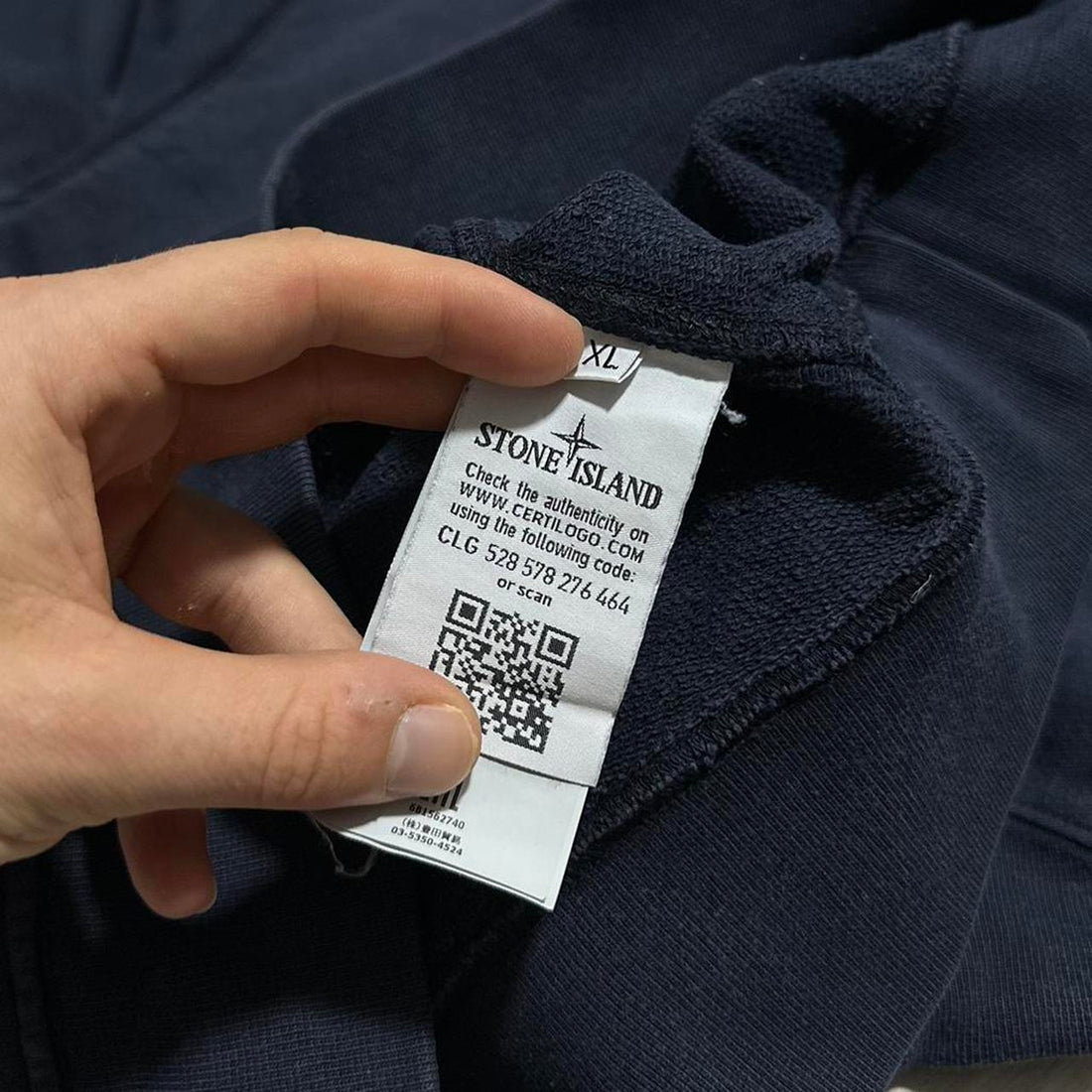 Stone Island Blue Pullover Crewneck