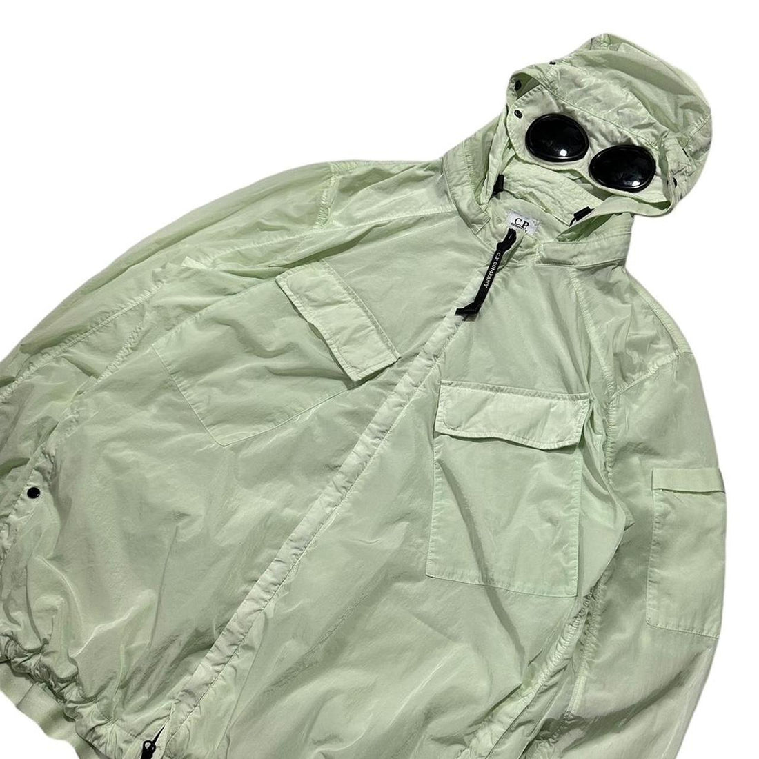 CP Company Lime Nylon Goggle Jacket