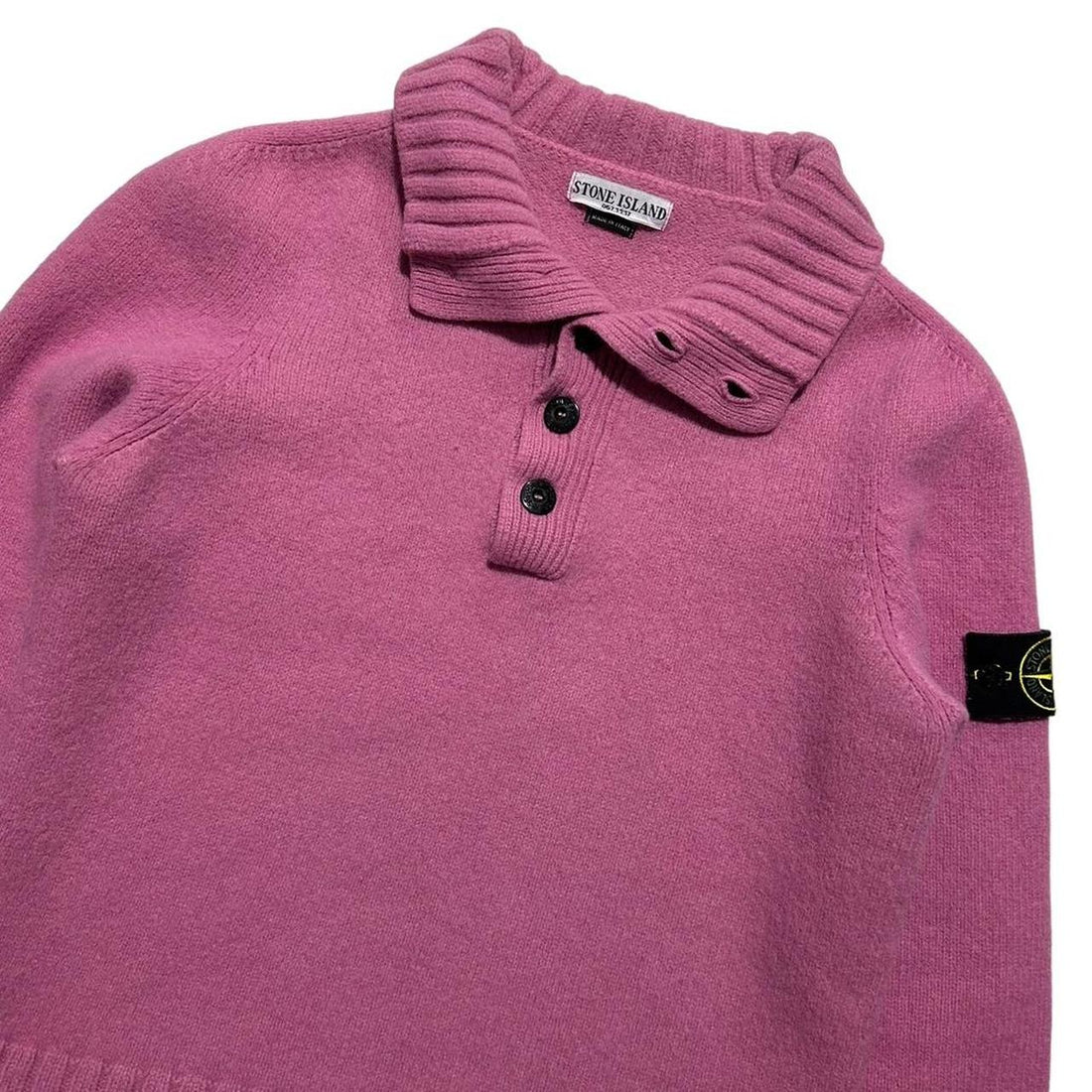 Stone Island Pink Quarter Zip Pullover