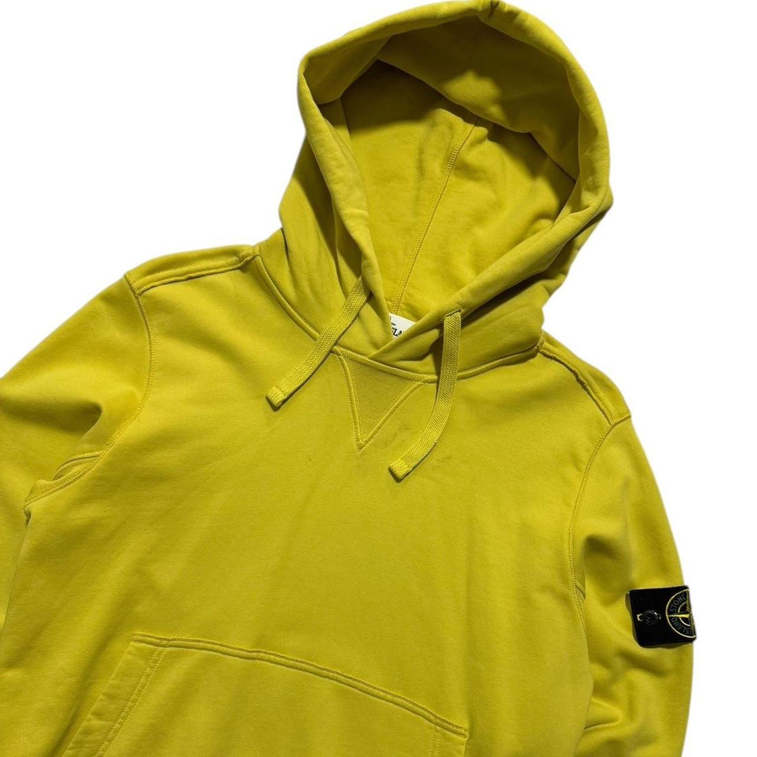 Stone Island Yellow Pullover Hoodie