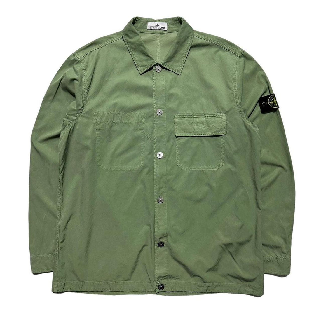 Stone Island Green Double Pocket Chore Jacket