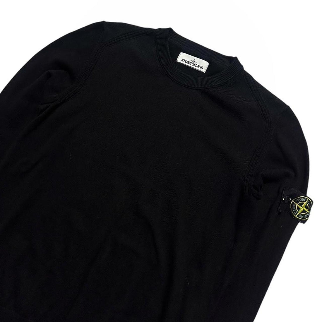 Stone Island Black Knit Pullover Jumper