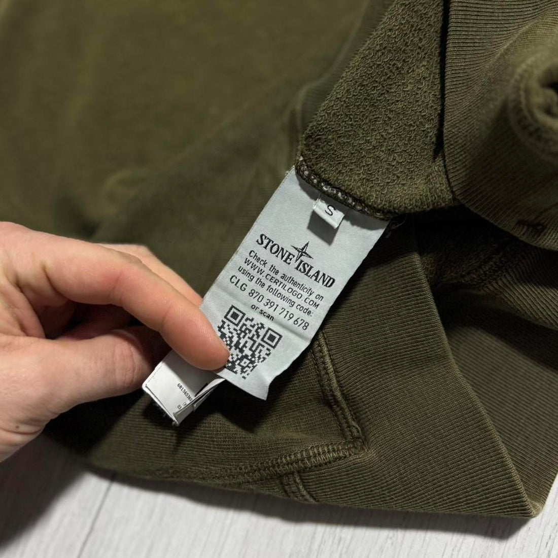 Stone Island Khaki Crewneck