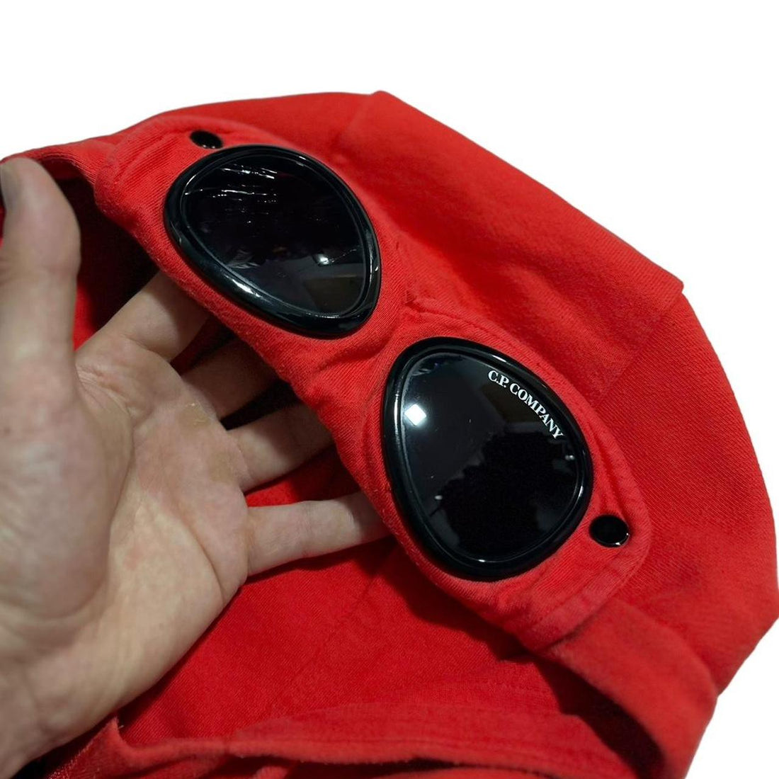 CP Company Red Goggle Hoodie
