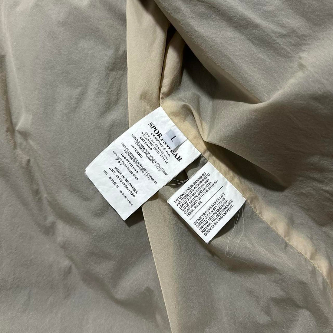 Stone Island Opaque Tela Down Mesh Jacket