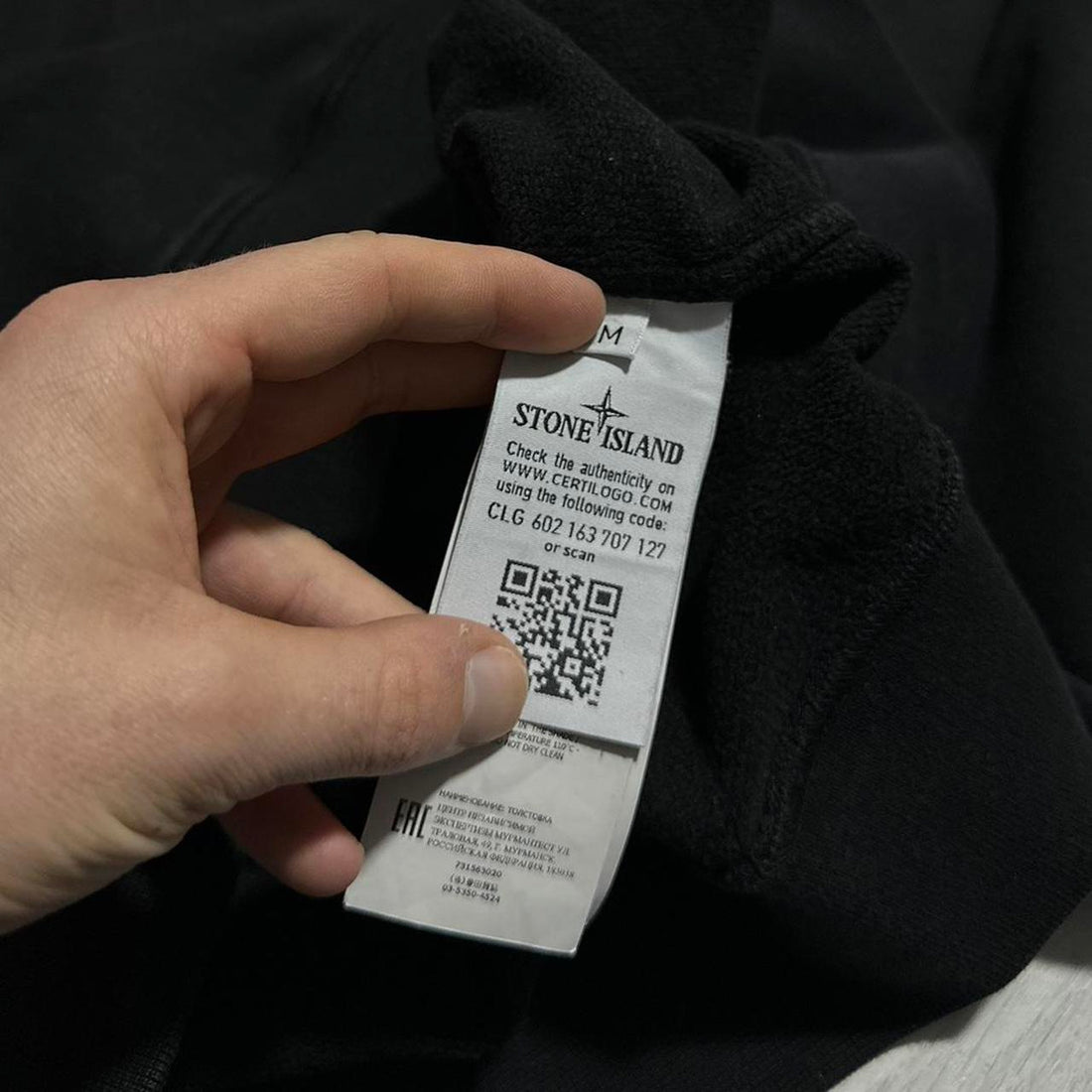 Stone Island Black Pullover Crewneck