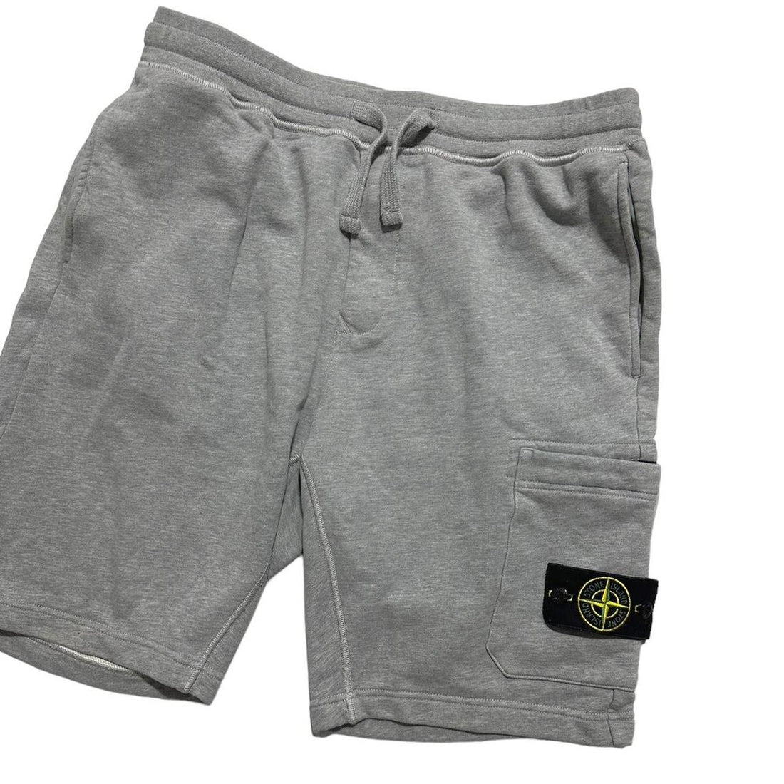 Stone Island Grey Cotton Shorts