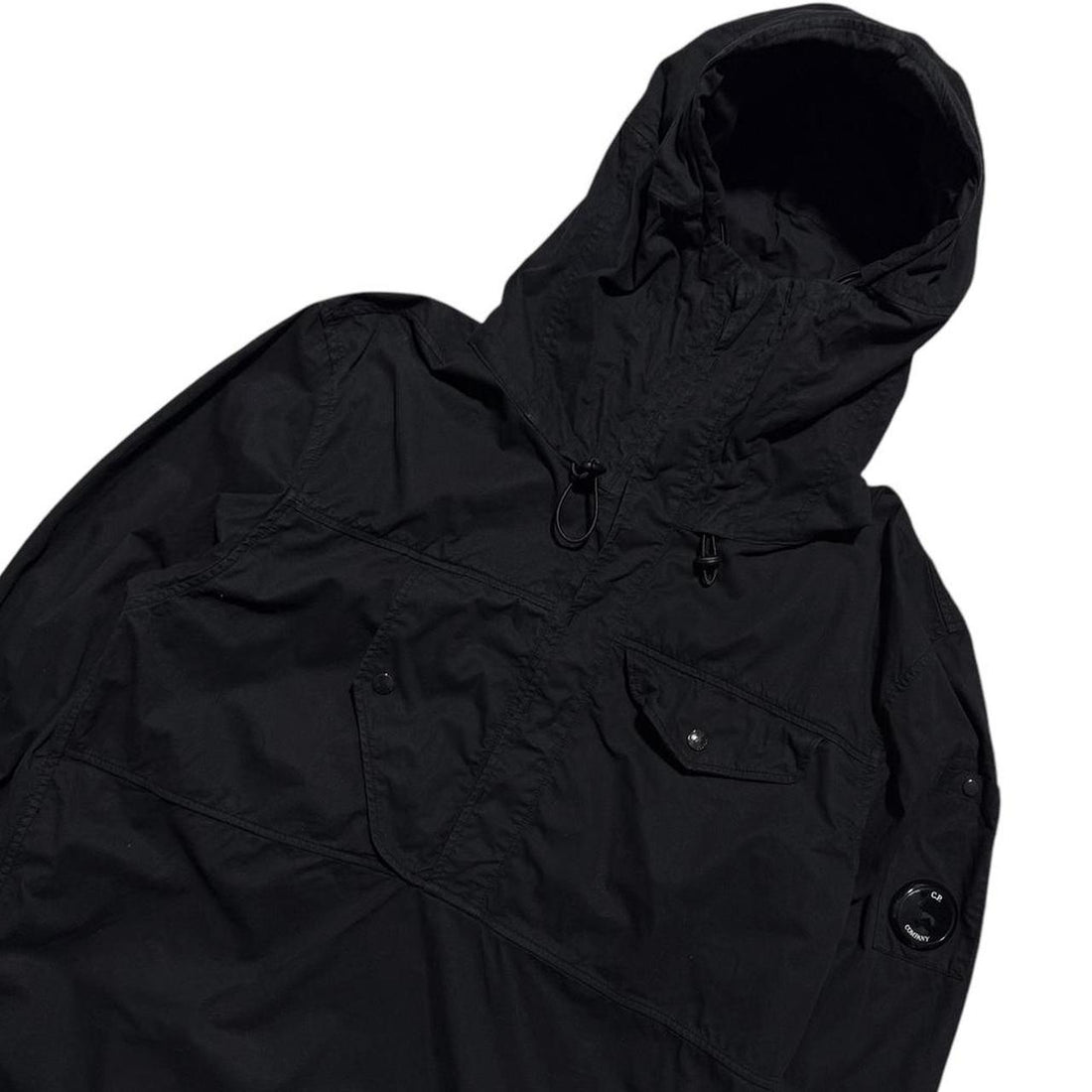 CP Company Black Canvas Pullover Jacket