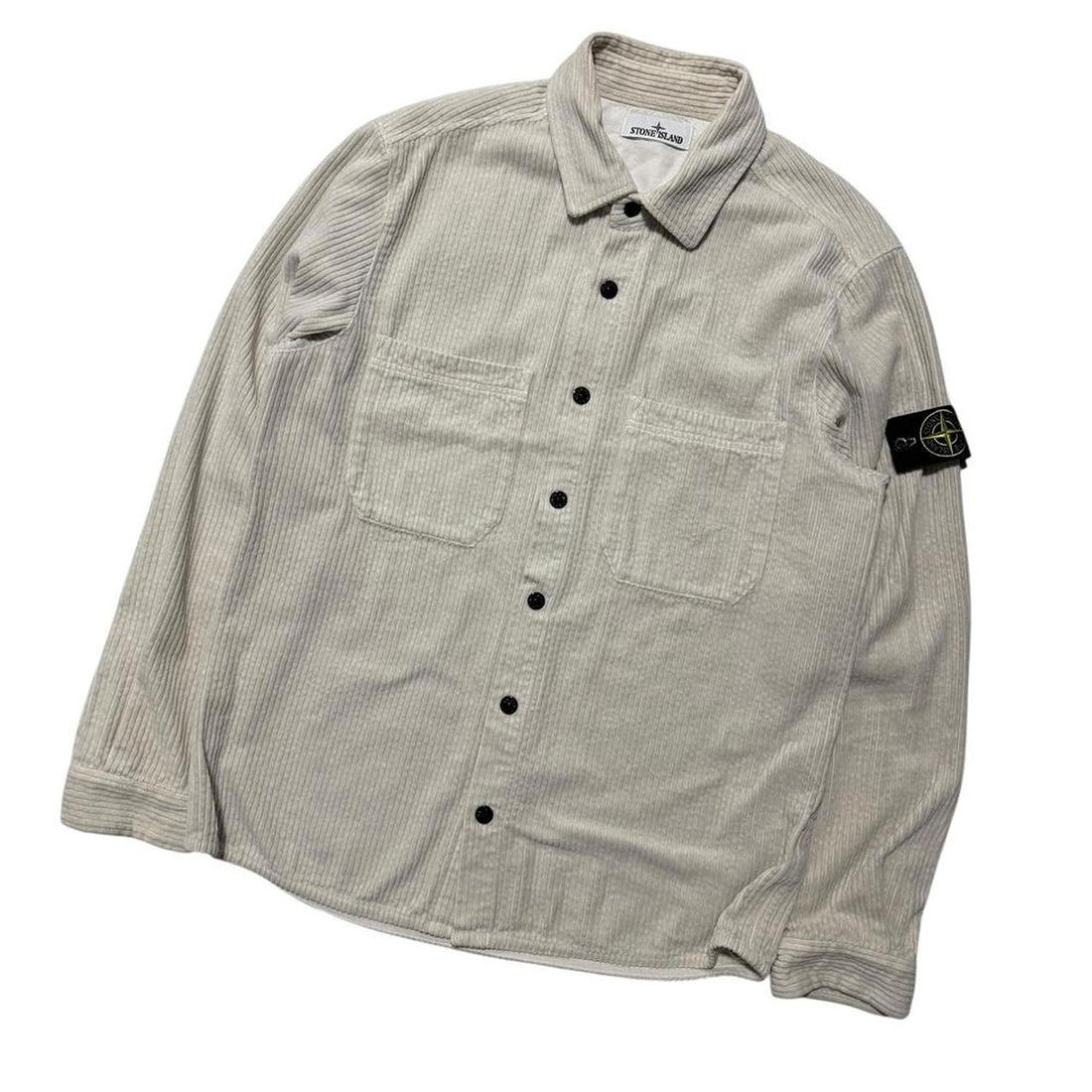 Stone Island Cream Heavy Corduroy Shirt