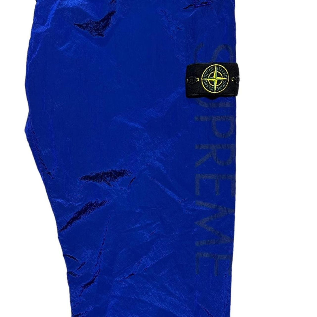 Stone Island Supreme Blue Nylon Bottoms