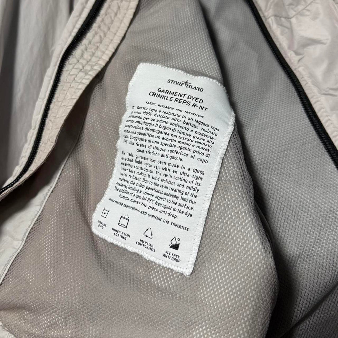 Stone Island Garment Dyed Crinkle Reps Jacket