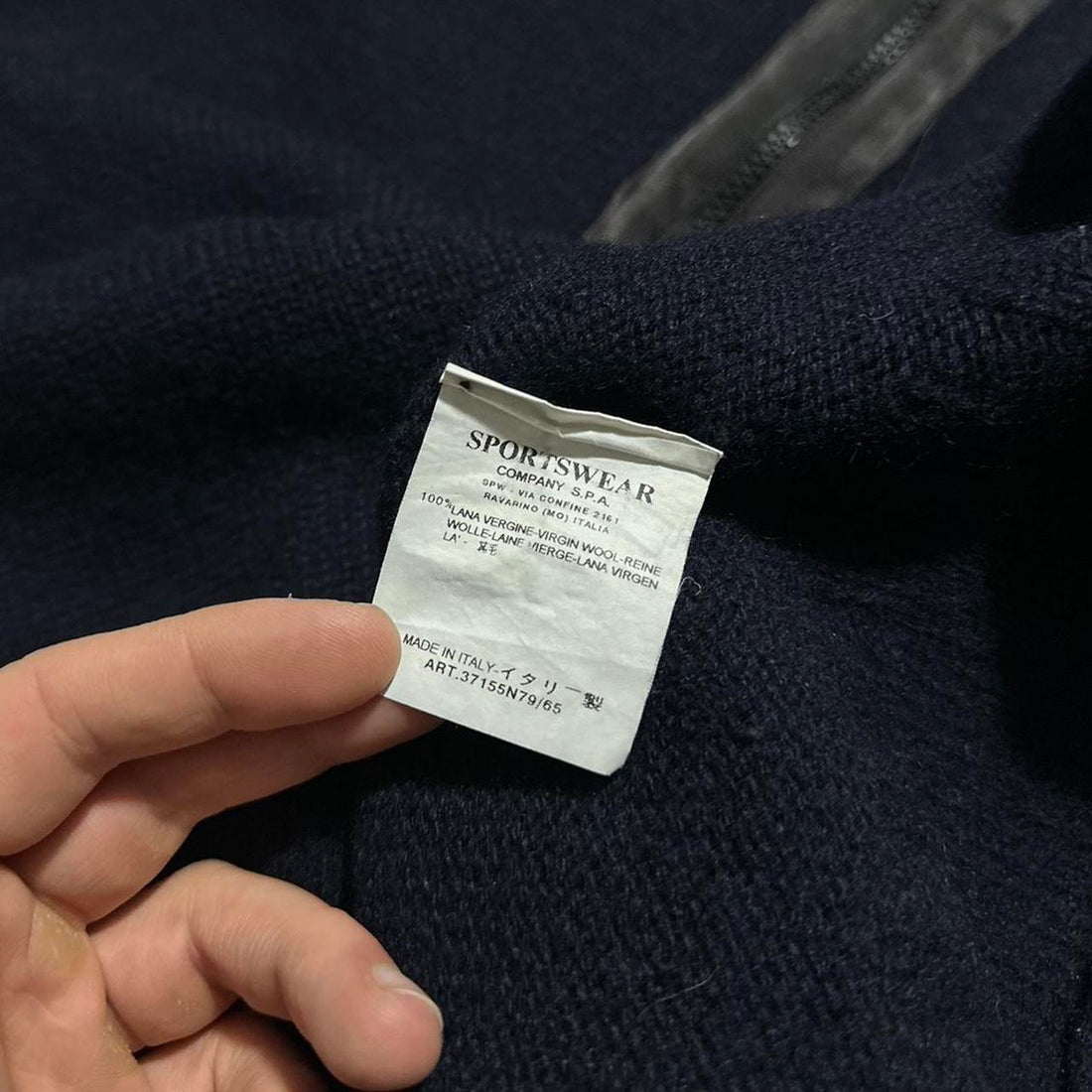 Stone Island Wool Quarter Zip Pullover