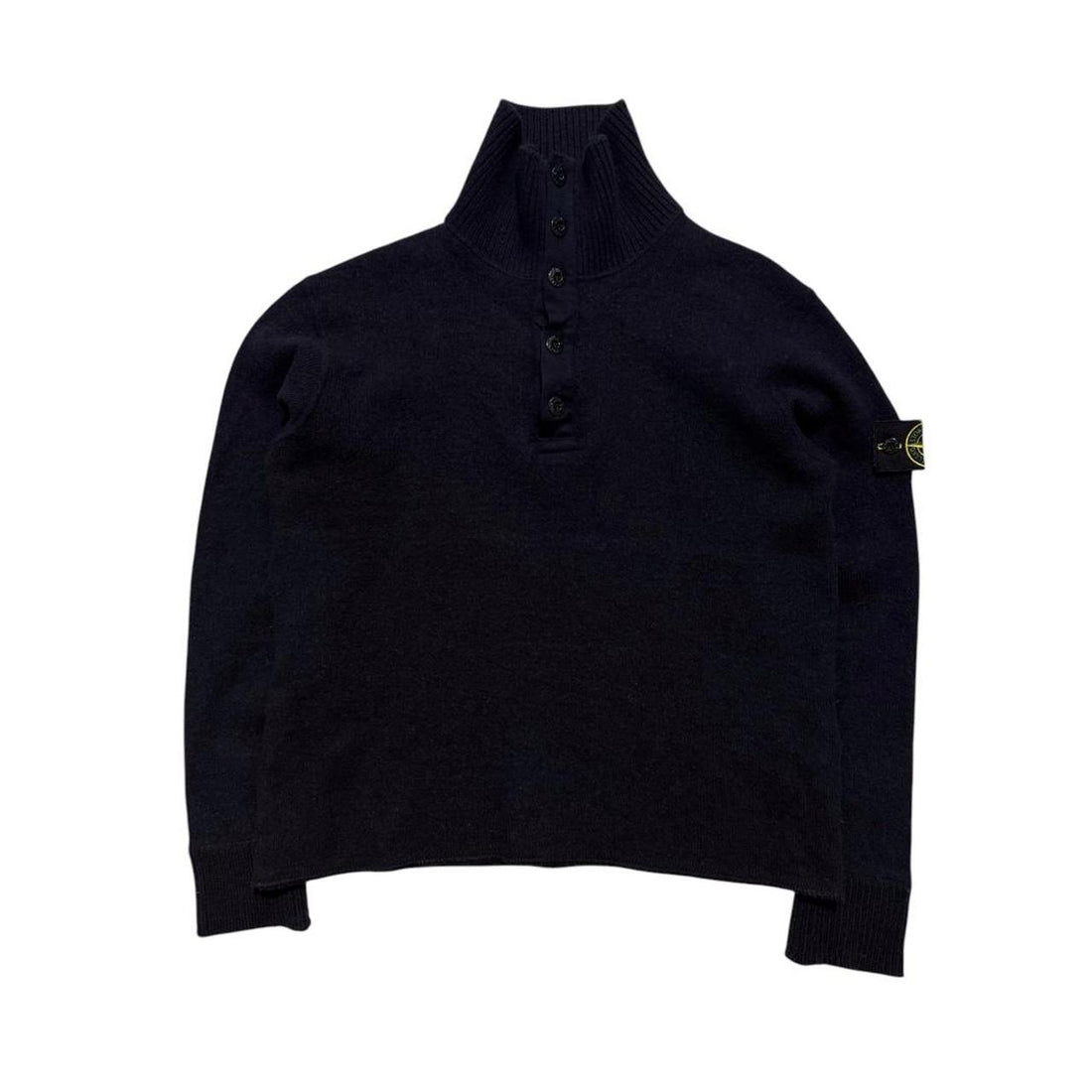 Stone Island Wool Quarter Zip Pullover