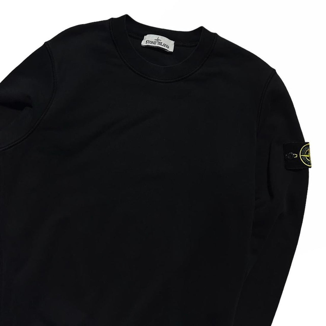 Stone Island Black Pullover Crewneck