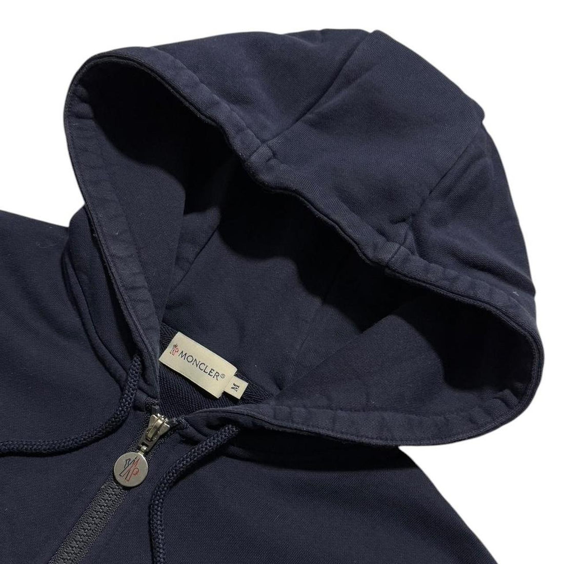 Moncler Navy Zip Up Hoodie