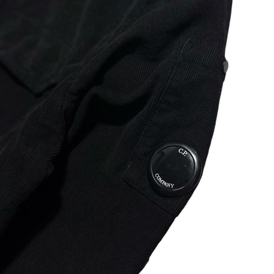 CP Company Black Thin Corduroy Shirt