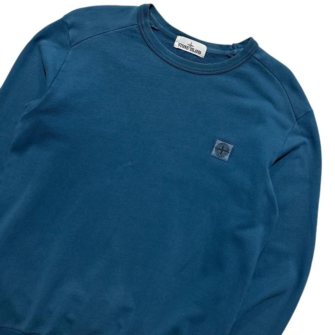 Stone Island Blue Pullover Crewneck