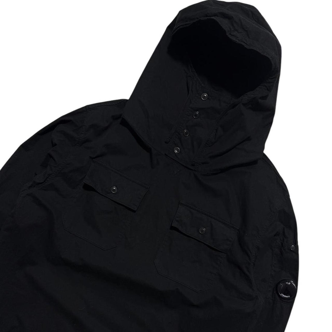 CP Company Black Pullover Smock Jacket