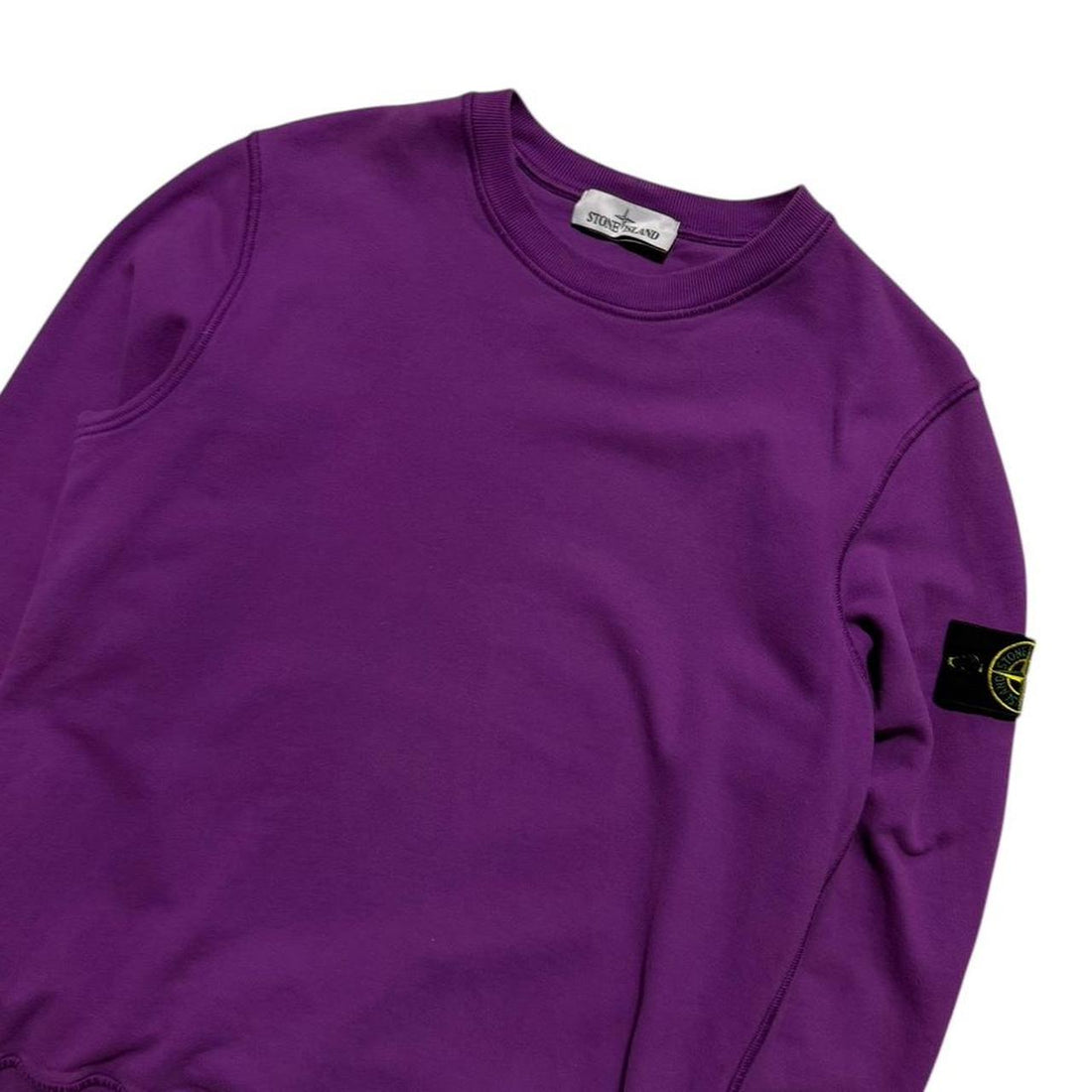 Stone Island Purple Pullover Crewneck
