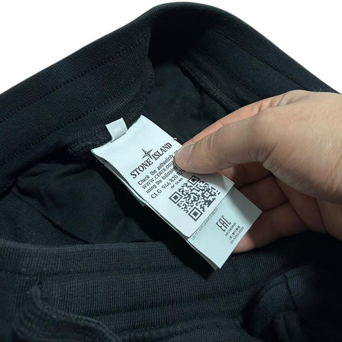 Stone Island Black Cotton Shorts
