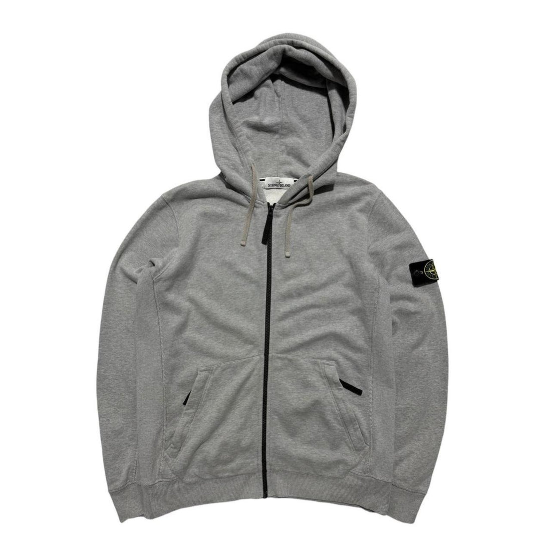 Stone Island Grey Full Zip Hoodie