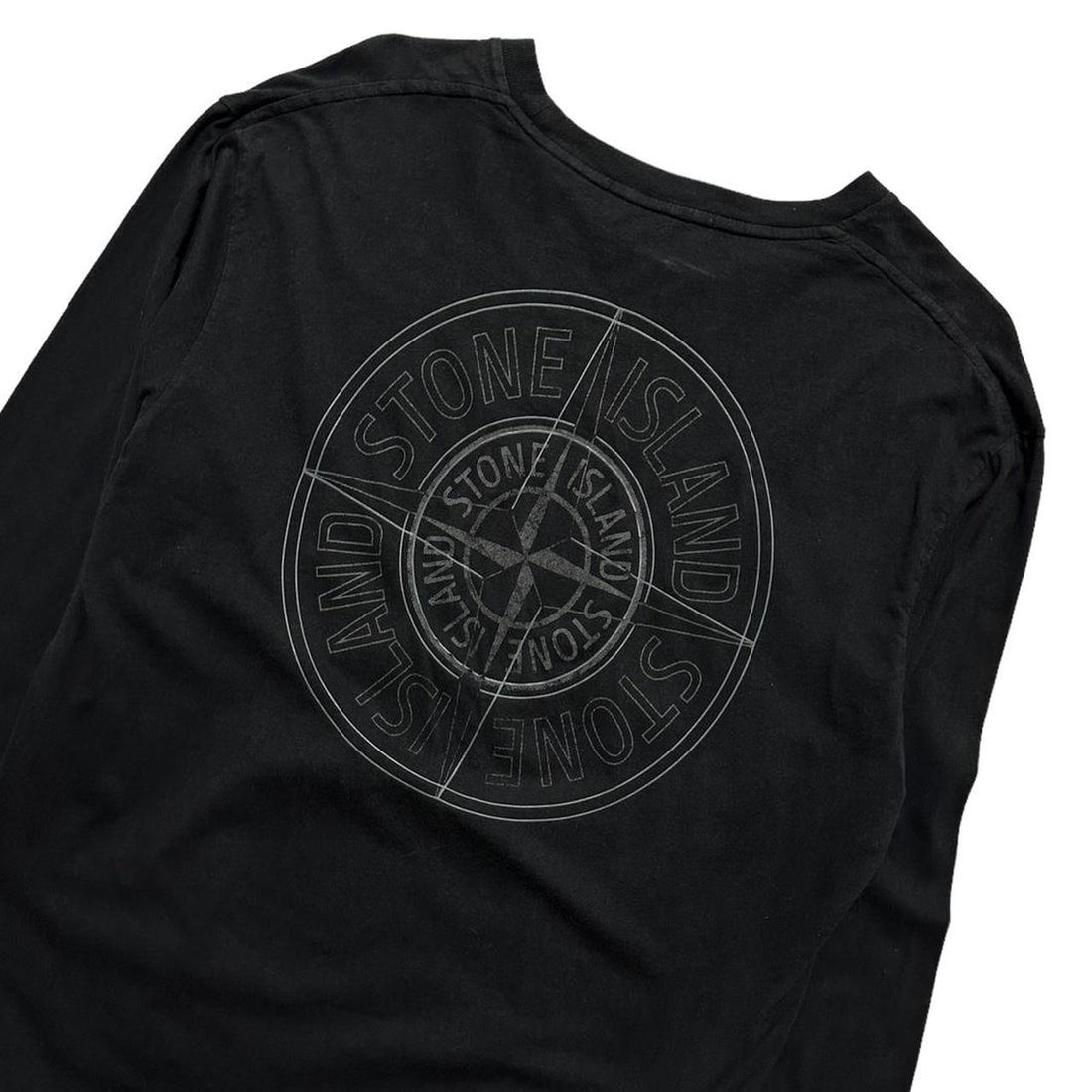 Stone Island Long Sleeve Black Top