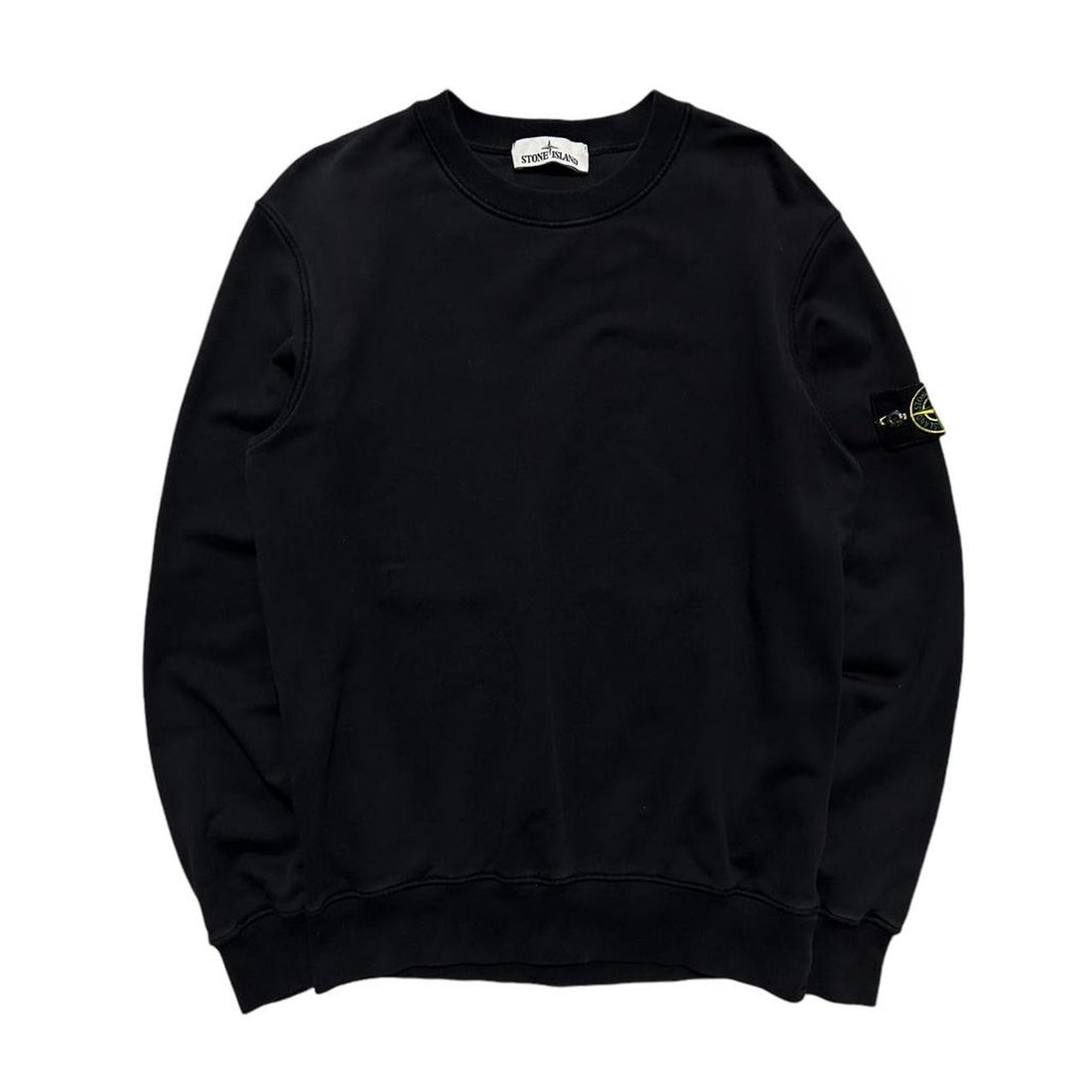 Stone Island Black Pullover Crewneck