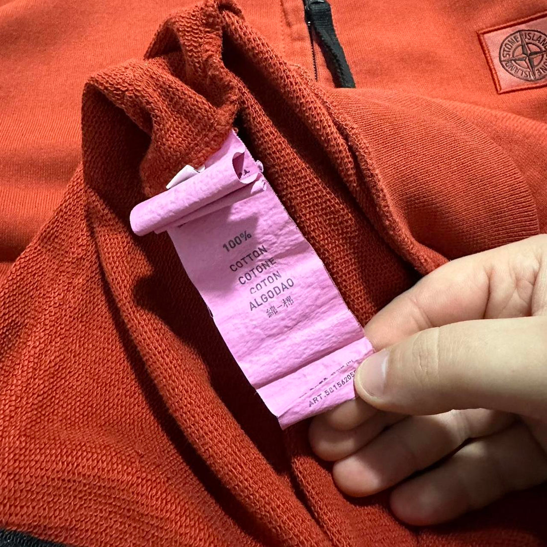 Stone Island Red Zip Up