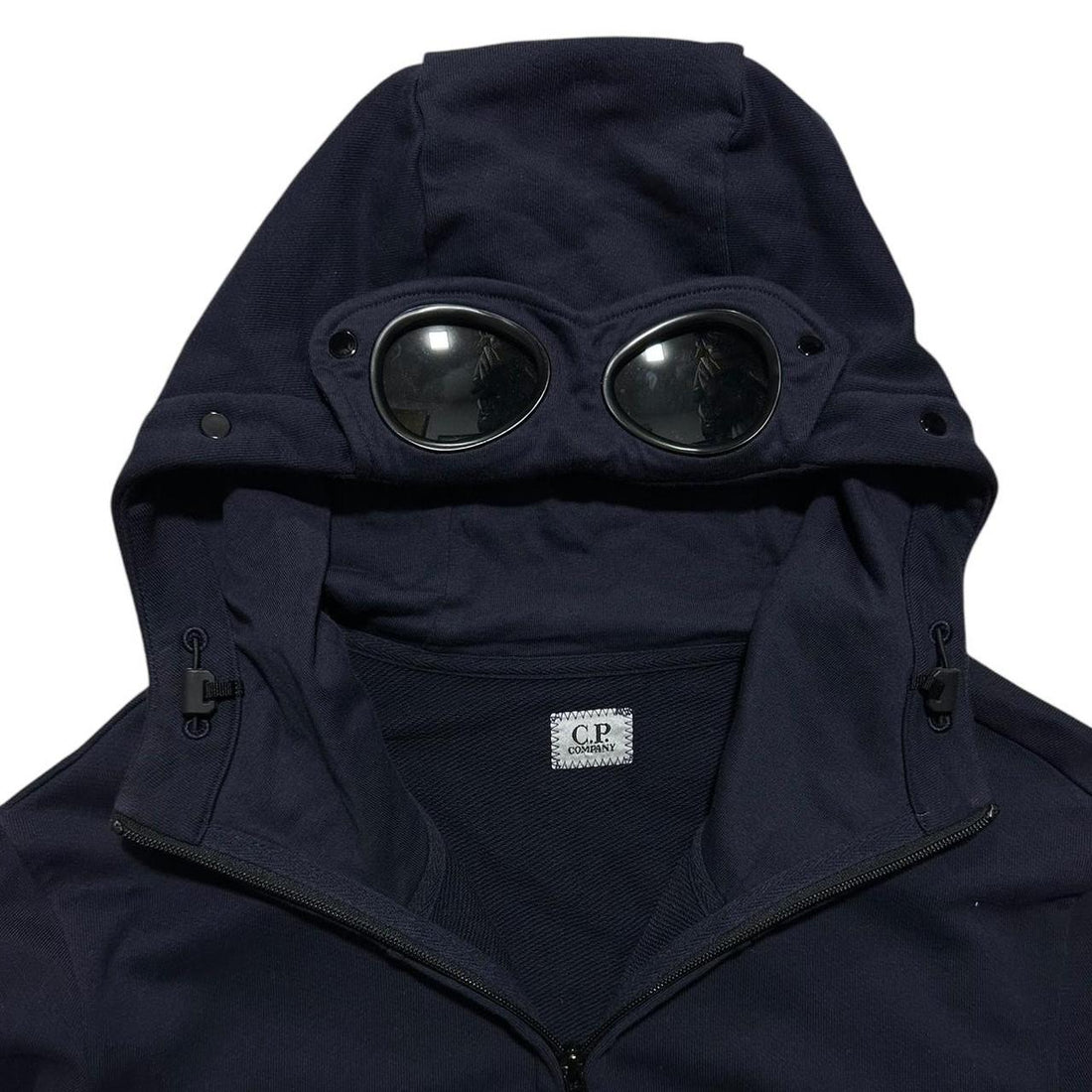 CP Company Navy Goggle Hoodie