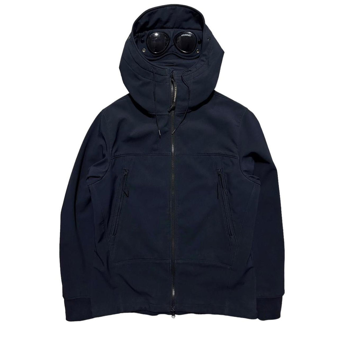 CP Company Navy Soft Shell Goggle Jacket