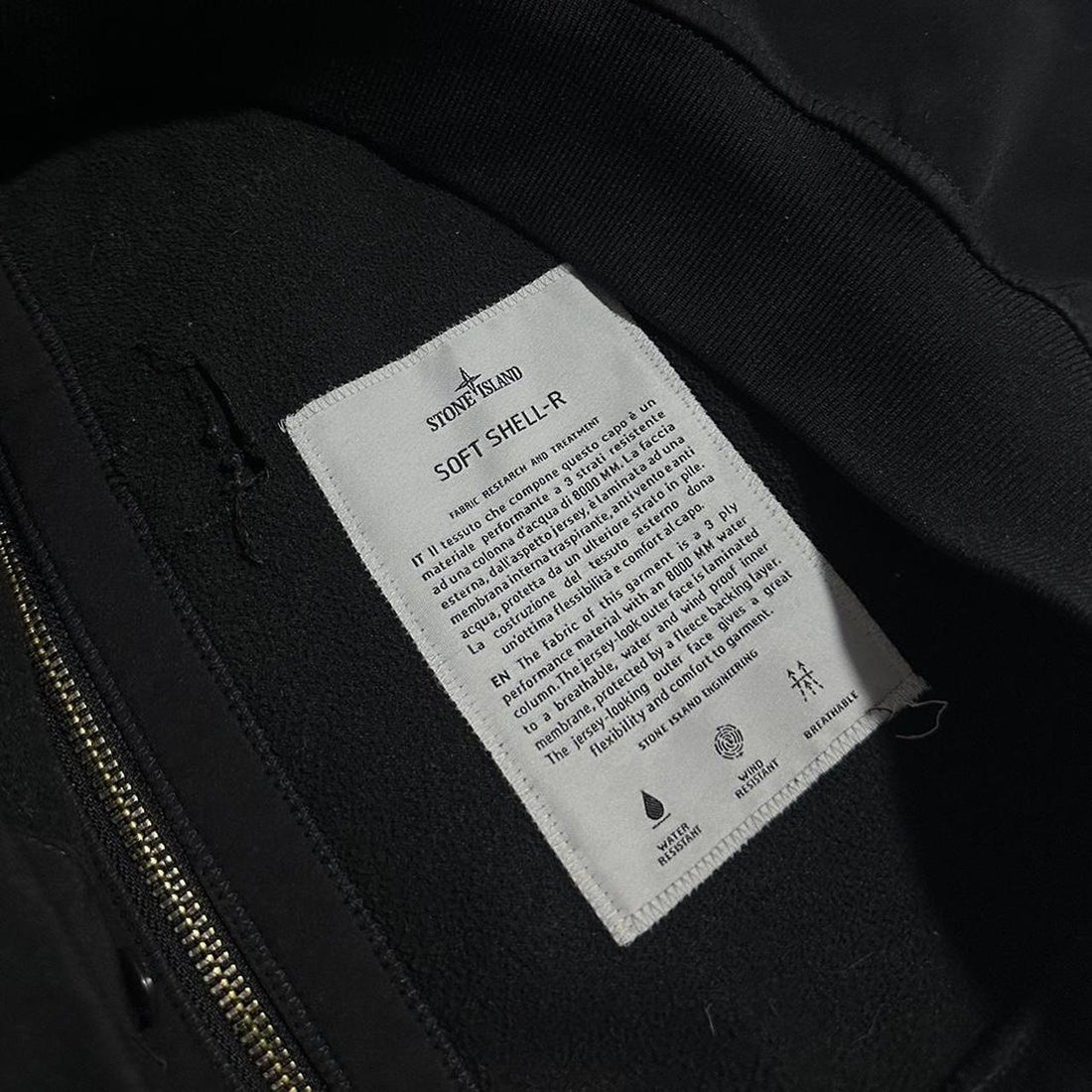 Stone Island soft shell jacket