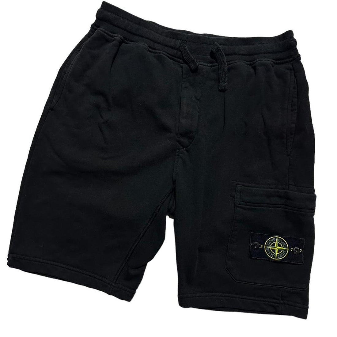 Stone Island Black Cotton Shorts