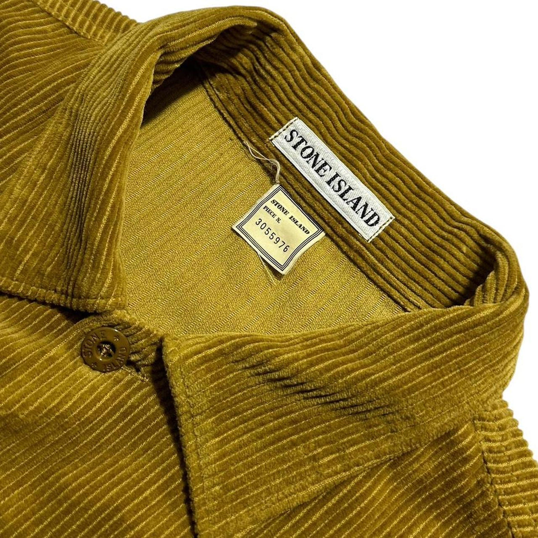 Stone Island Mustard Heavy Corduroy Shirt