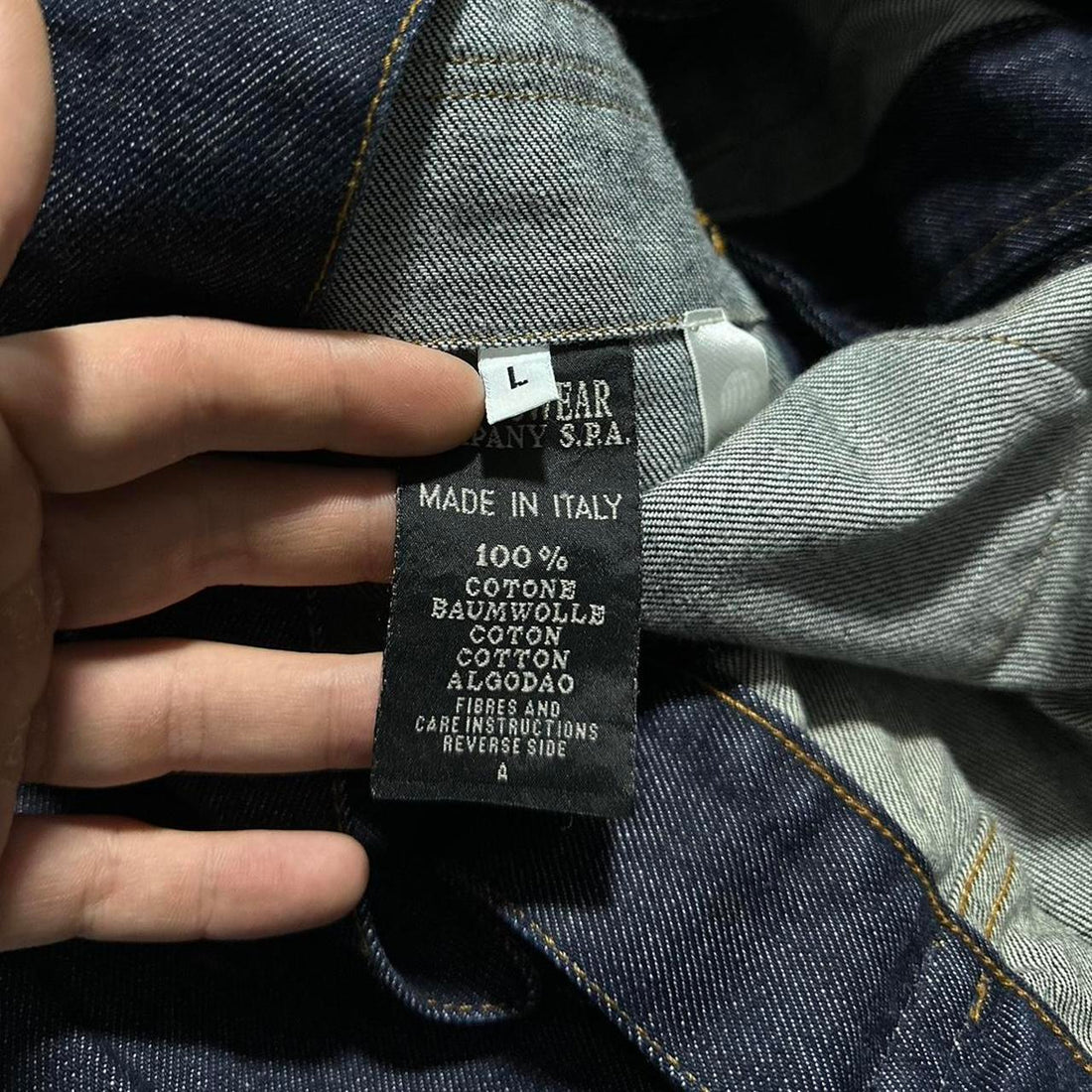 Stone Island Side Logo Denim Jacket