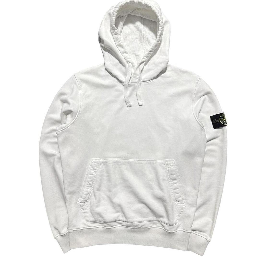 Stone Island White Pullover Hoodie