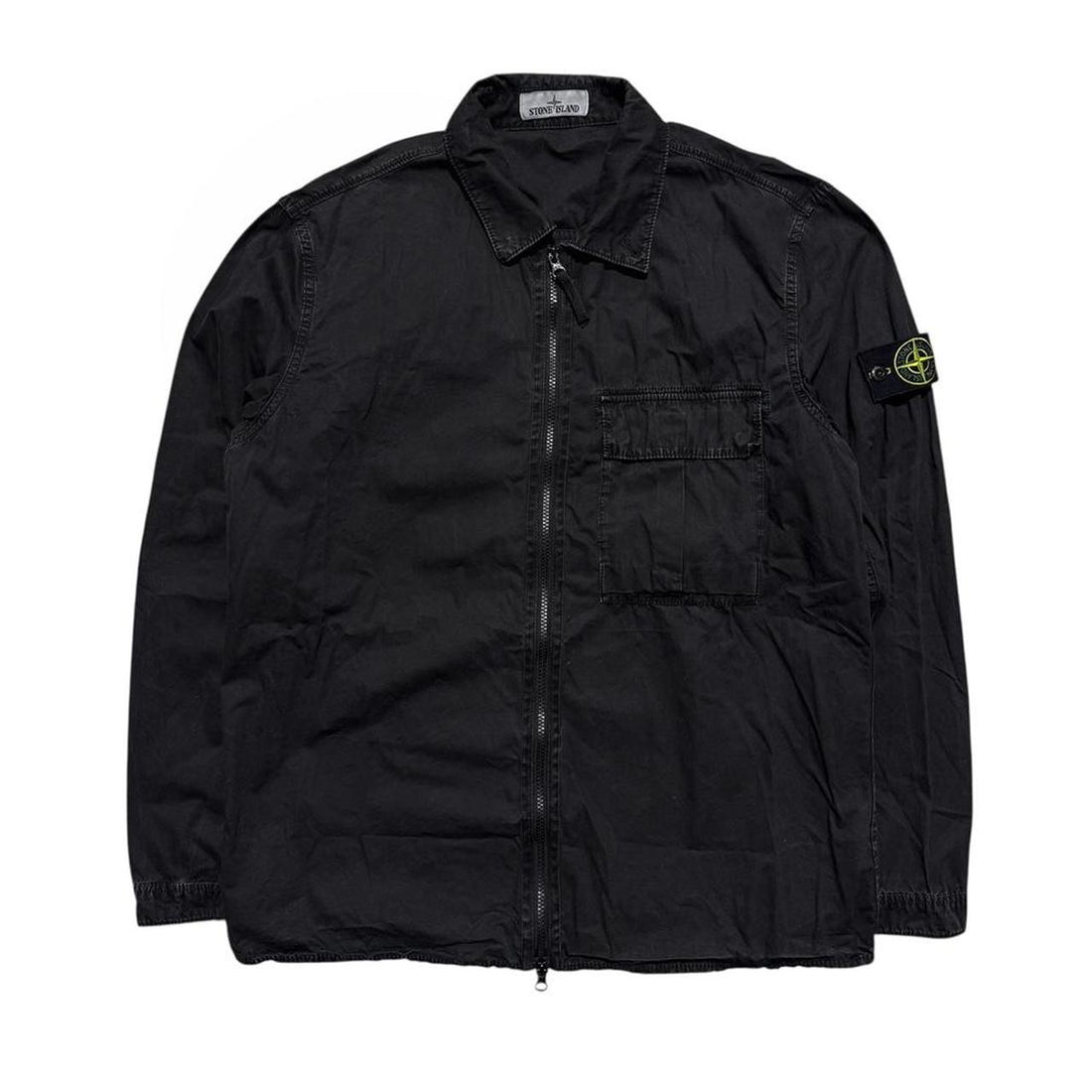 Stone Island Black Canvas Overshirt