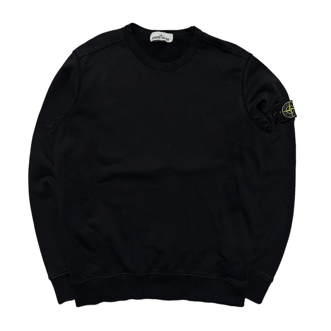 Stone Island Black Pullover Crewneck