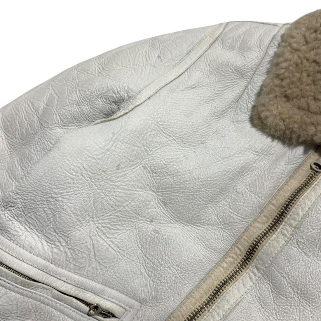 Stone Island Sherling Leather Jacket