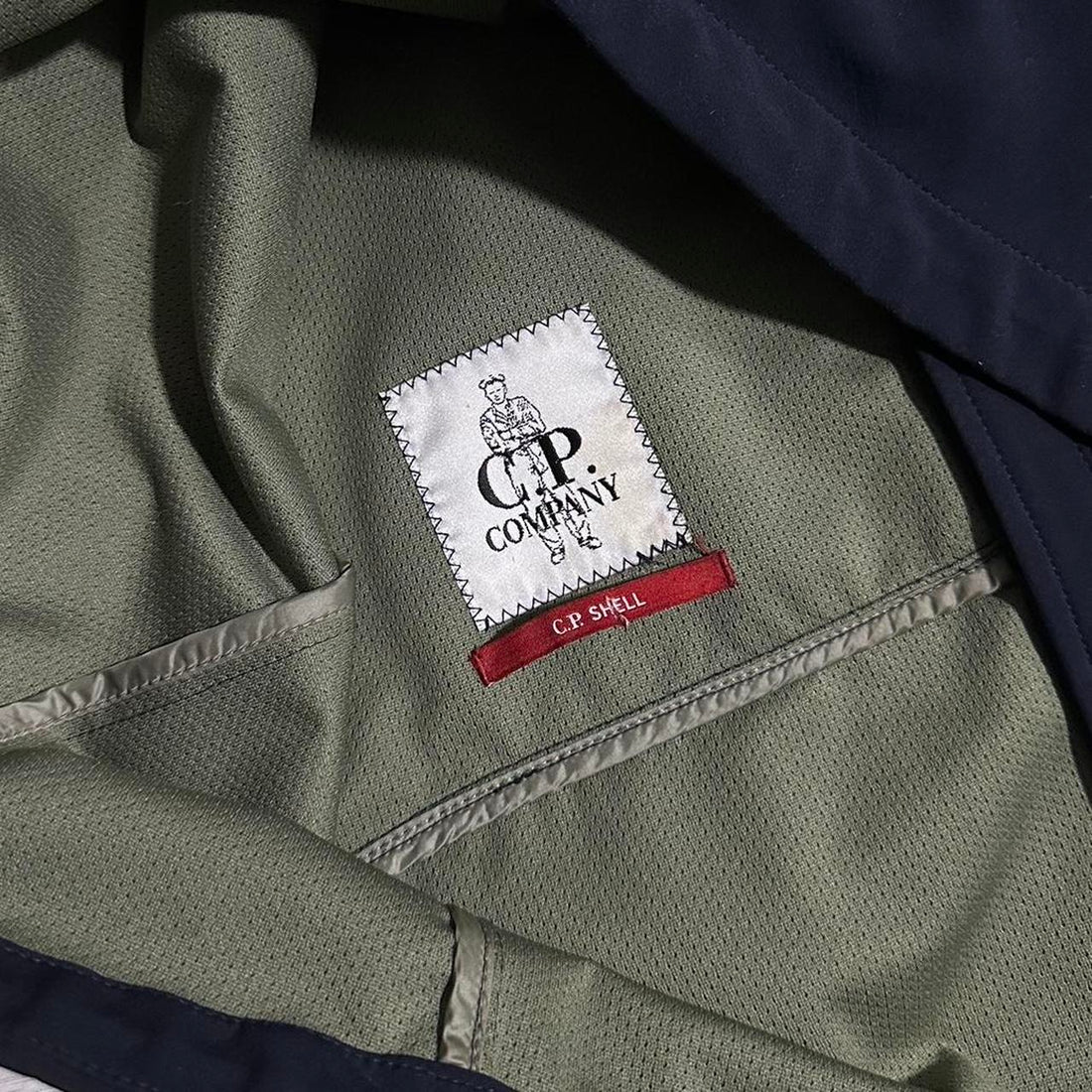 CP Company Blue Goggle Soft Shell Jacket