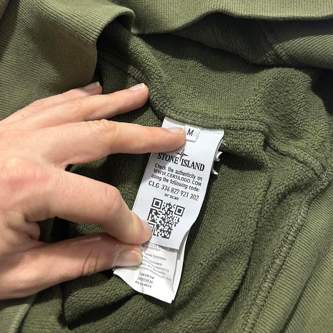 Stone Island Green Pullover Hoodie