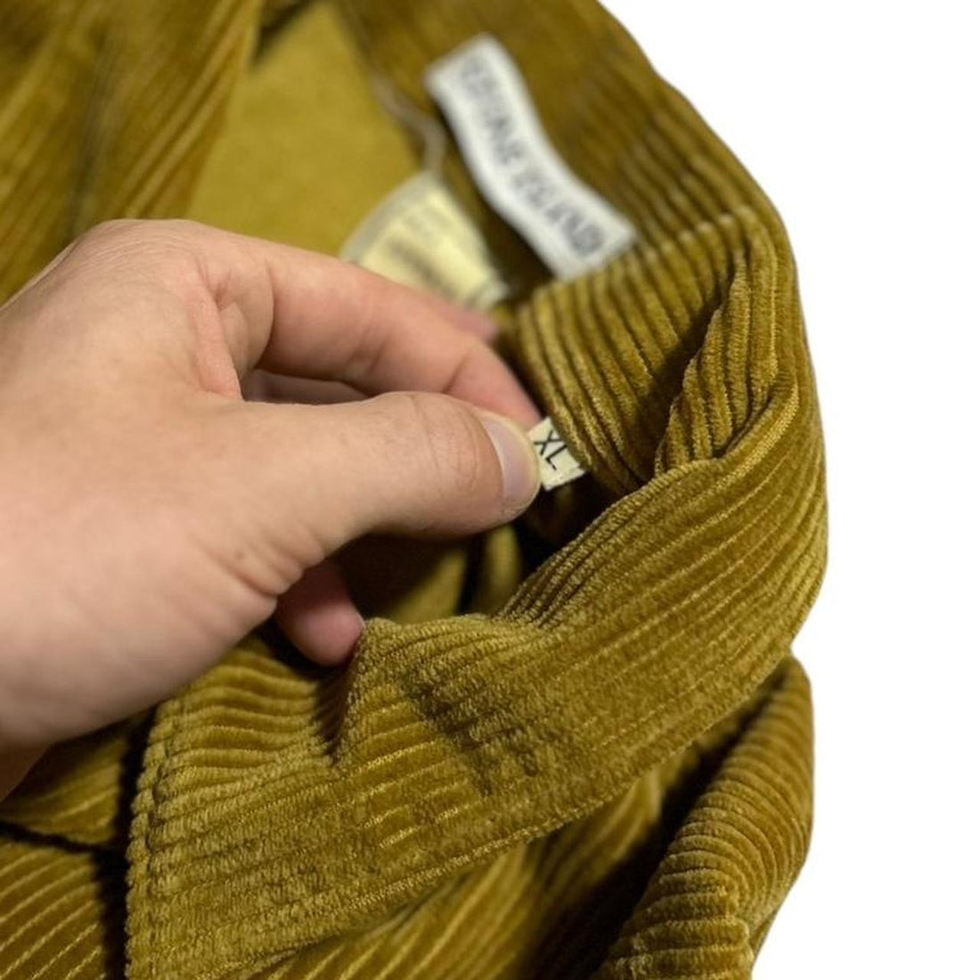 Stone Island Mustard Heavy Corduroy Shirt