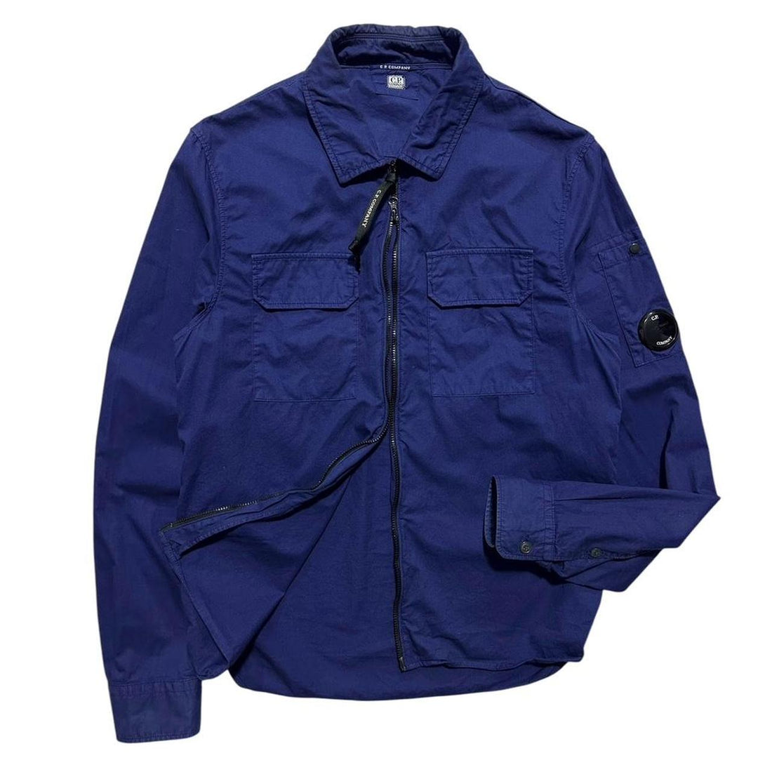 CP Company Blue Canvas Overshirt