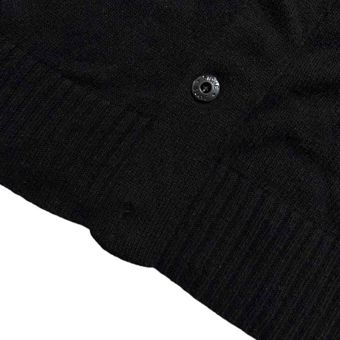 Stone Island Black Knit Zip Up